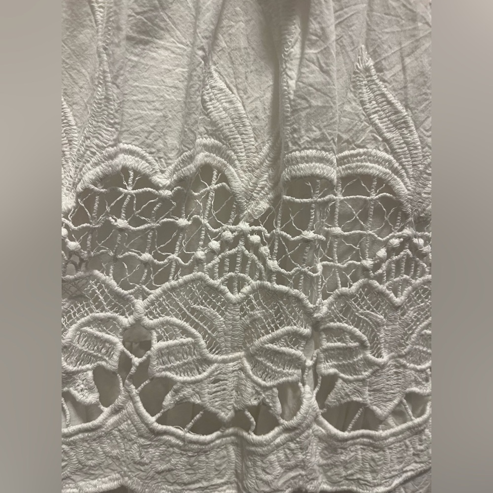 Farm Rio White Richelieu Midi Dress Small - Picture 8 of 10